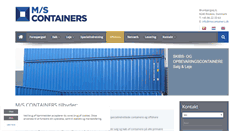 Desktop Screenshot of mscontainers.dk