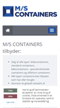 Mobile Screenshot of mscontainers.dk